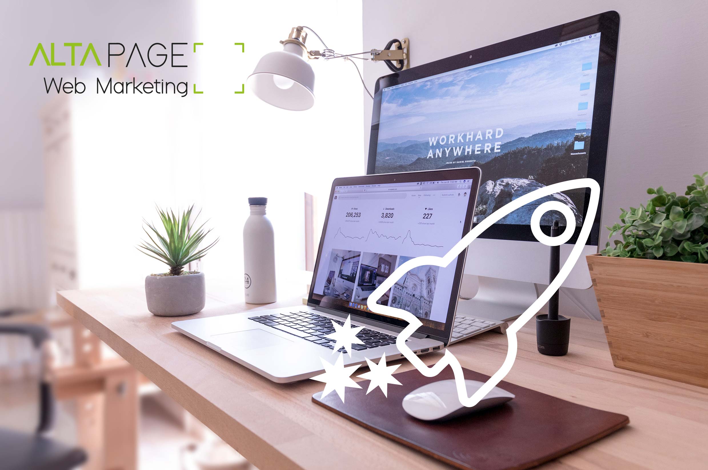 Solution ALTAPAGE, votre entreprise référencé sur le web à moindre coût, un site internet à page unique. Une solution proposée par l'Agence de communication cantalienne ALTAprod.