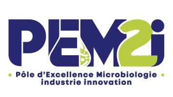 Logo du Pôle d’Excellence Microbiologie Industrie Innovation (PEM2i) Aurillac Cantal