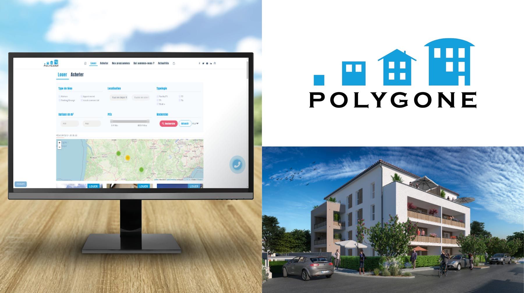 Présentation du site internet de Polygone Aurillac