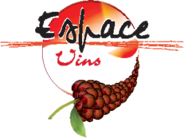 Logo d'Espace Vins, magasin de Julien Estrade caviste sommelier Aurillac