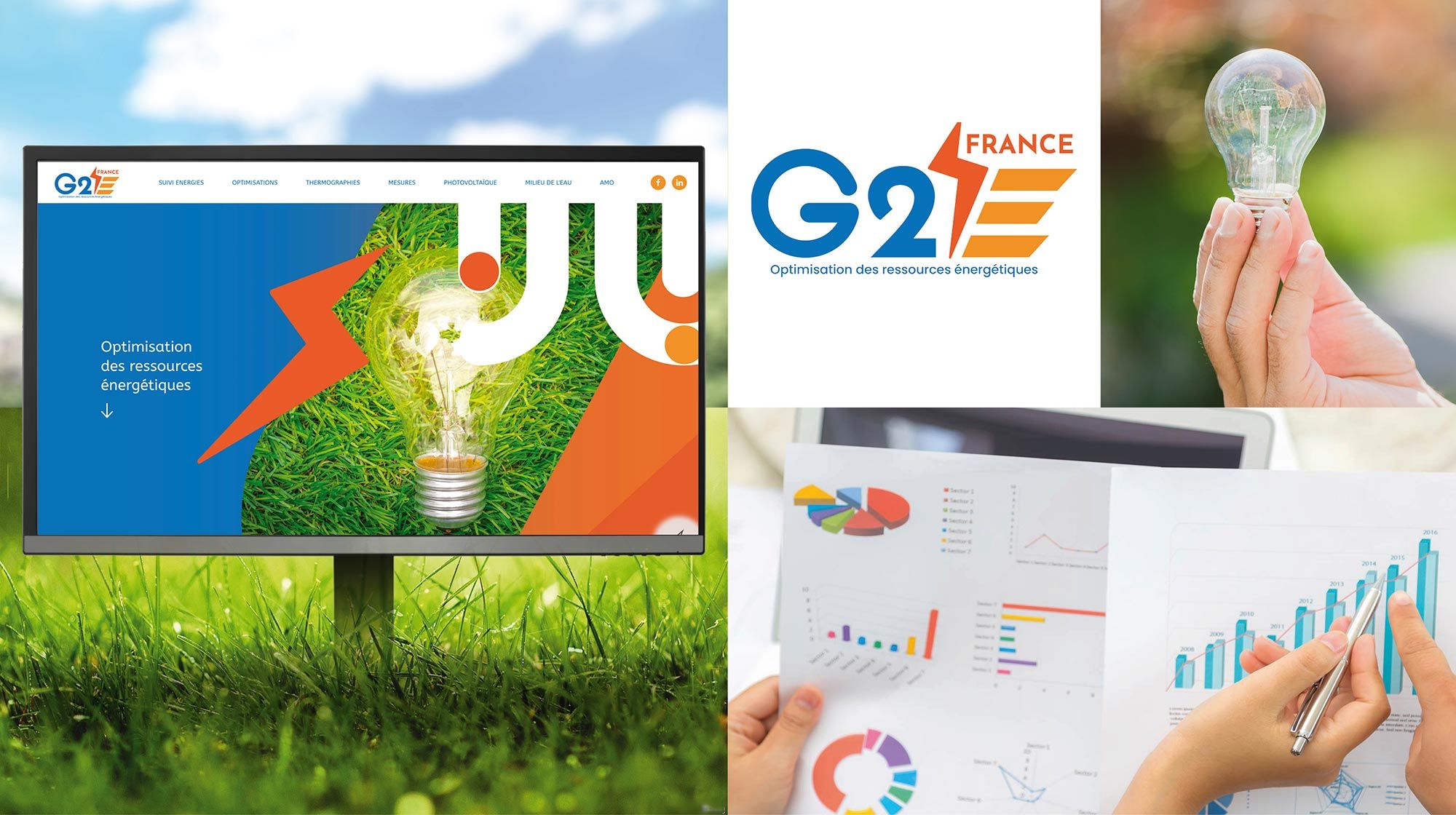 Site internet de G2E France, société indépendante basée à Montélimar, spécialisée dans l’optimisation énergétique pour les industriels, collectivités et acteurs publics