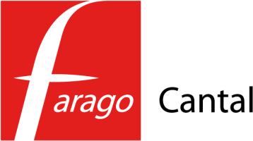 Logo de la société spécialisée dans la destruction des nids de guêpes ou frelons asiatiques : Farago Cantal